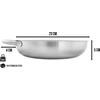 normani Outdoor Stainless Steel Bowl with Handle – Rustproof, Food-Safe,