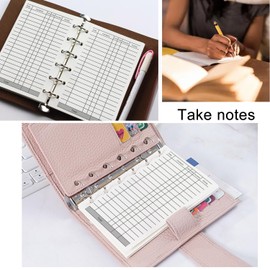 (Set of 270 Sheets) A7 Finance Refill Paper, Mini Binder Refills, 6-Hole Loose Leaf Paper for A7 Budget Planner Journals Notebook