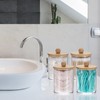 SUMTree 4 Pcs Apothecary Jars Cotton Ball & Swabs Holder