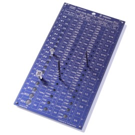 Pilot Hole Sizes for Wood Screws (#0-#24) | Bit and Screw Size Gauge | Fractional,Decimal equivalents,Number & Countersink Size | Tapered & Straight Bits for Softwood/Hardwood (Pro)