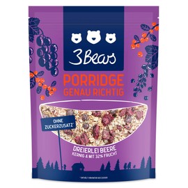 3Bears Foods Porridge Triple Berry 400 g