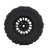 4Pcs Brass Wheel Tire Set 1.2in Hub Replacement for Traxxas