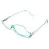Calabria Flip Up Magnifying Makeup Reading Glasses +5.00 Olive Eye