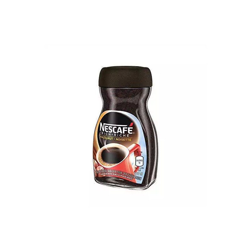 NESCAFE Rich Hazelnut, Instant Coffee, 100g Jar, {Imported from Canada}