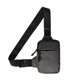 Schultertaschen, Brusttasche mit Reflexstreifen, Sling Bag, Umhängetaschen Sling Rucksack Crossbody Bag Backpack, Schultertasche für Outdoorsport Wandern Radfahren Bergsteigen Reisen Camping (Grau)