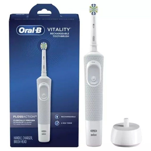 Oral-B Vitality FlossAction Electric Rechargeable Toothbrush, Powered by Braun