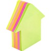 4A Shapes Sticky Notes,Arrow Shape,2.72 x 2.56 Inches,Neon Assorted,Self-Stick Notes,200