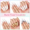 AIMEILI Pearl Effect Nail Powder 8 Colours Nail Art Chrome