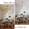 FEAZAC Glass Globe Pendant Light Fixtures, Mid Century Modern Ceiling