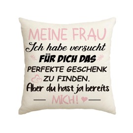 Artoid Mode Gift For Wife Cushion Cover, 45 x 45 cm, Best Wives, Birthday Gifts, Valentine's Day, Anniversary, Love Cushion Cover, Decoration