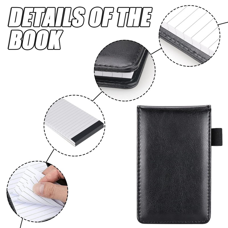 Delsen 4 Pieces Mini Notepad Holder Set A7 Holder Small