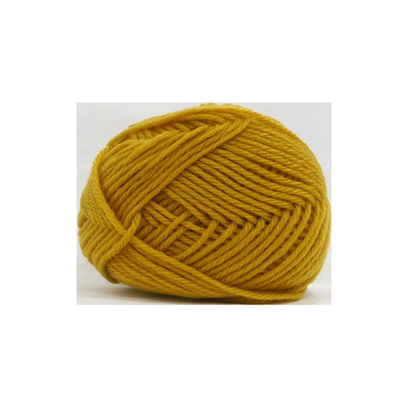 Yokota 01-5140 Wool Yarn, Medium Thick, Col.42, Yellow, 1.1 oz
