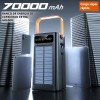Linterna Exterior Del Banco De Energía Solar 70000 Mah