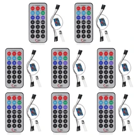 JUZITAO 8 Sets HX1838 NEC Infrared Wireless Remote Control IFR Sensor Module Infrared IR Wireless Remote Control Module Kits DIY Kit HX1838 for Raspberry Pi