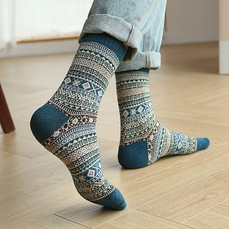 Yazon Men's Winter Warm Socks, Extra Thick, Cotton Wool, Subzero
