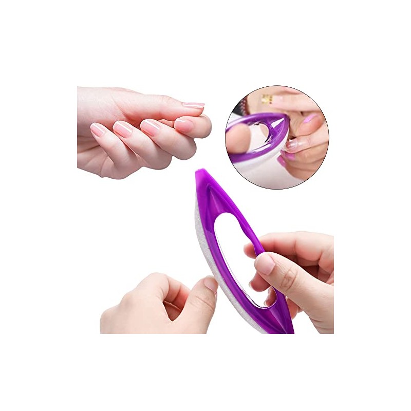 Jiedalin 5 Piezas De Limas De Uñas De Gamuza Hechas