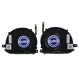 LANDALANYA Replacement New Laptop CPU and GPU Cooling Fan for Dell XPS 13 Plus XPS 9320 Series 0XTRJG 0WRH5K ND55C97-21A04 ND55C98-21A05 EG50040S1-CQ40-S9A EG50040S1-CQ50-S9A DC5V 0.5A Fan