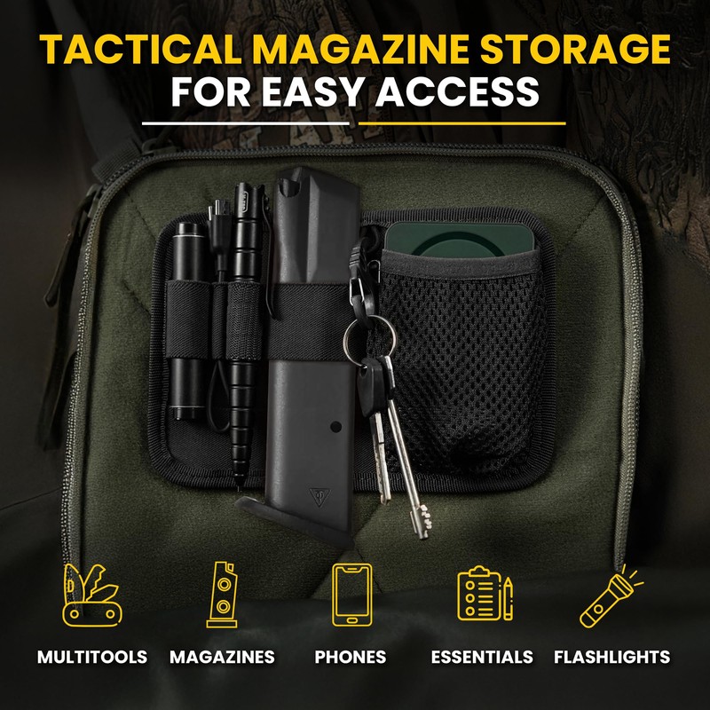 M-Tac Tactical Bag Insert Modular Organizer Utility Admin Pouch Hook