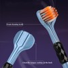 Emoyi 4pack Soft Hair Toothbrush 3-Sides Toothbrushes C Shape for