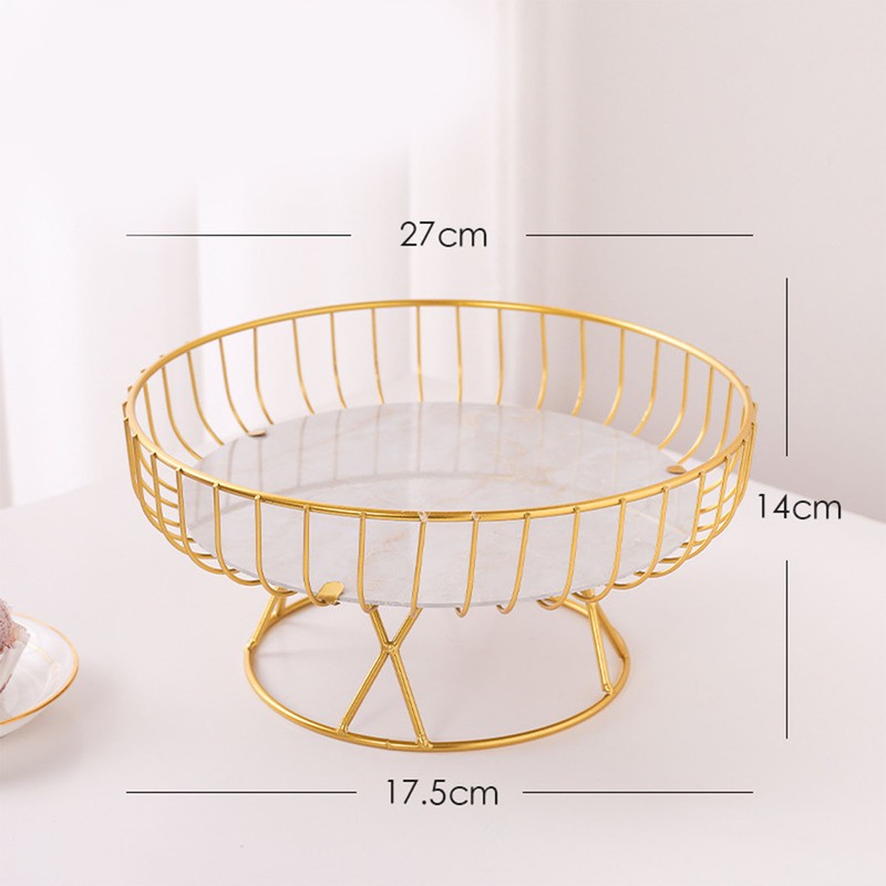 Countertop Fruit Bowl Multi Purpose Large Capacity Metal Wire Basket