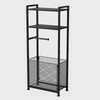 Anlanbor Free Standing Toilet Paper Holder Stand with Shelf, Bathroom