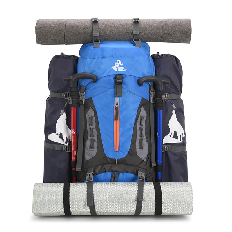 Bseash 60L Hiking Camping Backpack with Rain Cover, Waterproof Large