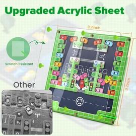 Magnetic Alphabet Maze - Montessori Toys for 3 4 5 Year Old, Wooden Magnet Letter Parking Maze Board STEM Preschool Learning