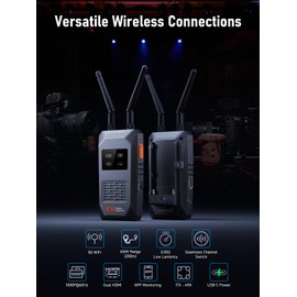 Lemorele HDMI Wireless Transmitter and Receiver with Loopout,5G HDMI Funkübertragung Supports up to 4 RXs, 200M FHD Drahtlos Screen Extender für Laptop,Kamera,Camcorder zu HDTV/Projektor/Monitor