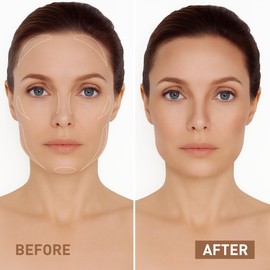 FV Liquid Contour Stick for Fair/Light Skin, Blendable & Highly Pigmented, with Hydrating Formula, Cream Bronzer Makeup for Natural Face Shaping, Vegan, Cruelty-free, 02 Cool Taupe