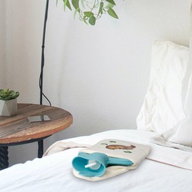 Mr. & Mrs. Panda Hot Water Bottle Otter Water Lily Gift Hot Water Bottle with Cover Hot Water Bottle Cover Heat Cushion Otter Sea Otter Sea Otter