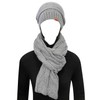 Wrapables Winter Warm Chunky Cable Knit Infinity Scarf and Beanie