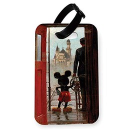 | Toasted | Mickey & Walt Holding Hands V2 | Printed Art Luggage Tag