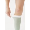 Skin Side Silk Sleep Calf Supporter, 2 Pieces, Pale Green
