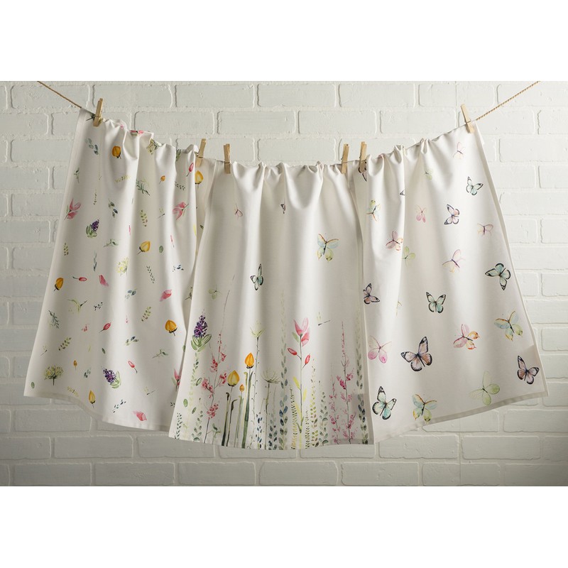 Maison d' Hermine Botanical Fresh 100% Cotton Set of 3