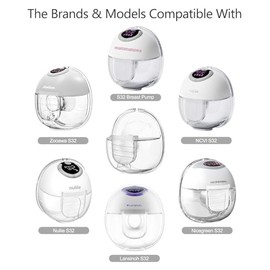 4 válvulas de pico de pato, piezas de repuesto para extractor de leche portátil, compatibles con Mommed S18 S21, Lansinoh Discreet Duo Mammanuwa Nuliie S32 Series