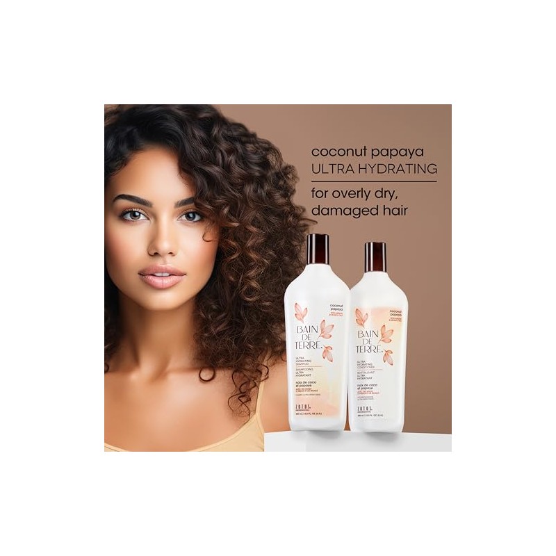 Bain De Terre Coconut Papaya Shampoo, 33.81 Fluid Ounce