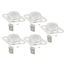 The Lord of the Tools 5PCS 75°C Normally Closed Ceramic Temperature Switch KSD302 16A/250V Temperature Control Switch for Sterilizers Irons Dryers Air Conditioners