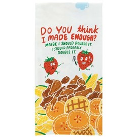Blue Q Funny Dish Towel~ Do You Think I Made Enough? 100% Cotton, Printed, Vibrant Colors, 28" x 21"