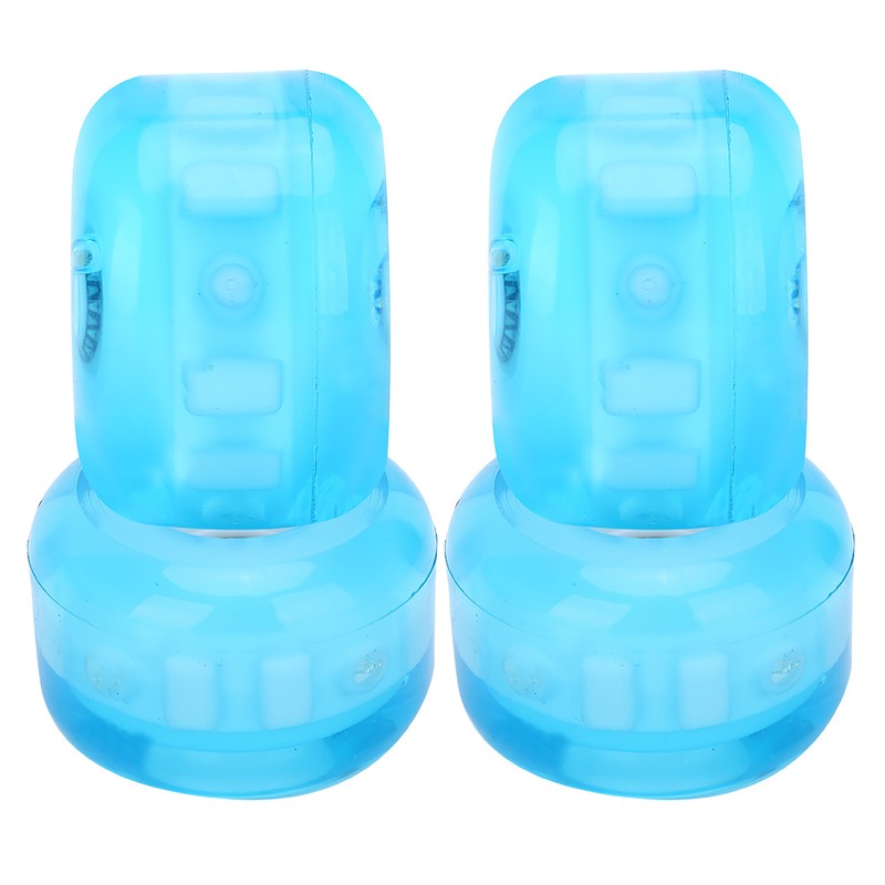 4PCs Set High Elastic PU Skateboard Flashing Wheel 52mm Professional