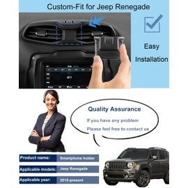 oricarmes Jeep Renegade Phone Mount Renegade Mount Magnetic Phone Holder for 2023 Jeep Renegade Accessories Renegade Phone Holder 2015-present Compatible for All Cell Phones