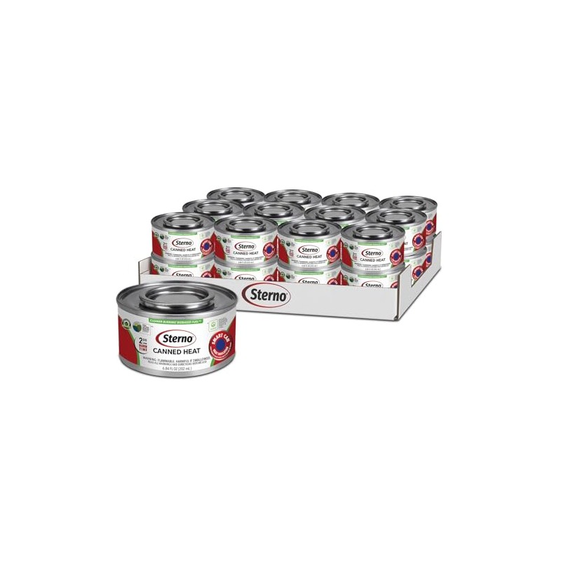 Sterno Fuel Cans - 2 Hour Burn, (24-Pack) Chafing Dish