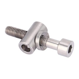 Alomejor Titanium Alloy Bicycle Seatpost Screw M5 x 30mm – Lightweight, Corrosion-Resistant Round Head Fixing Bolt for Road, Mountain & Hybrid Bikes – Compatible with Most Standard Seatpost