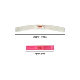 LuLiyLdJ Advanced Hairdressing Assistant Clip-on for Easy Cutting Long Hair Professional Hairdressing Tool Set Template (Pink)