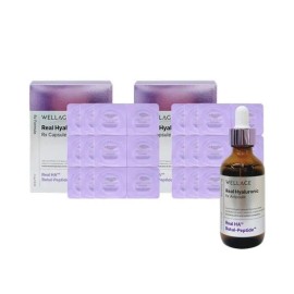 Wellage Hyaluronic Acid Capsule Real Hyaluronic RX 2 boxes (36 servings) + Ampoule 55ml / 웰라쥬 히알루론산 캡슐 리얼 히알루로닉 RX 2박스(36회분)+앰플 55ml