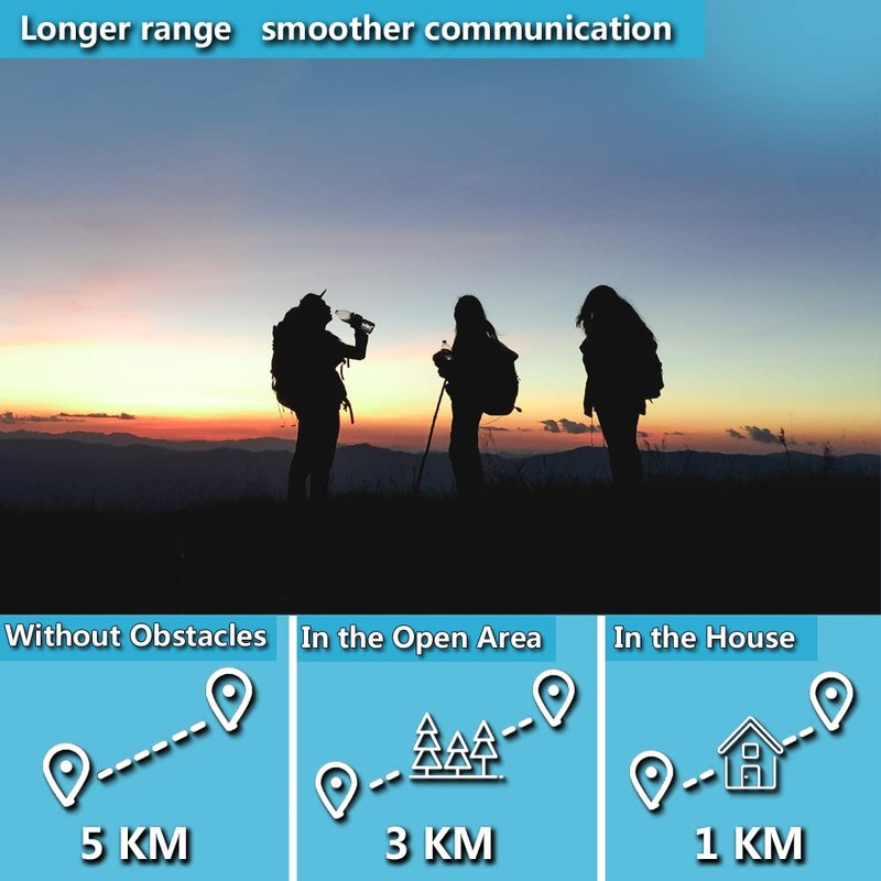 Rechargeable Walkie Talkies for Adults - Long Range FRS 2