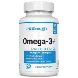 Pescience Omega-3+, White, 120 Count