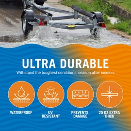 Boat Trailer Bunk Carpet, Black Marine Carpet, 9" x 13' Replacement for Trailer Bunk Boards, Boat Lift Bunks, and Runners, 1 Pack, Durable Bunker Material Covers
