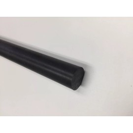 Delrin Acetal Rod Black 3/4" x 36" (1 Pack) Bushings Bearings (0.75" dia.)