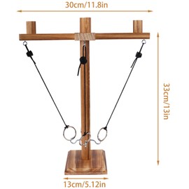 RNHDLY Ring Toss Hook and Ring Indoor, Toss Hook and Ring Game, Ring Toss Game Adults, Hook and Ring Toss Battle Game, Interactive Hook Ring Throwing Game for Home Party (4 People)