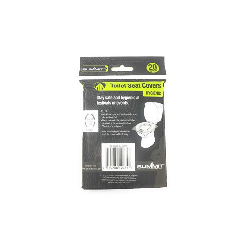 PMS Festival/Camping Toilet SEAT Covers PK 20